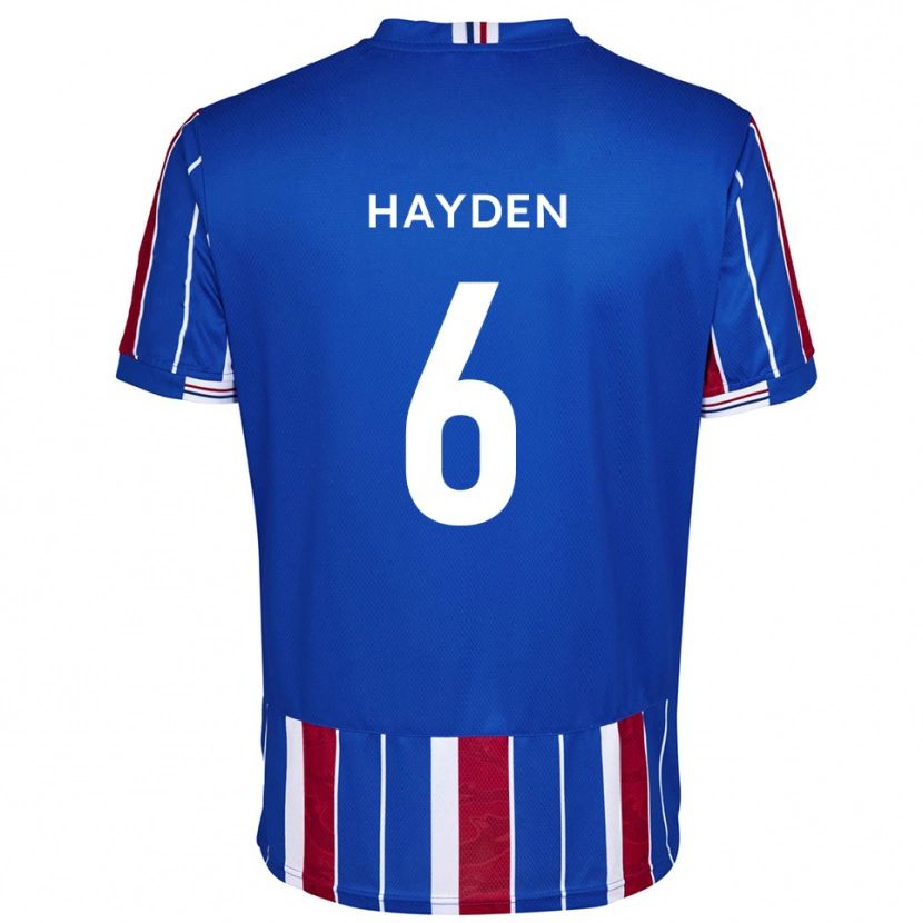 Danxen Women Aaron Hayden #6 Blue Red White Home Jersey 2025/26 T-Shirt