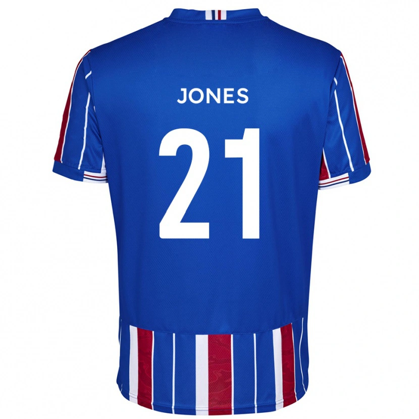 Danxen Women Jordan Jones #21 Blue Red White Home Jersey 2025/26 T-Shirt