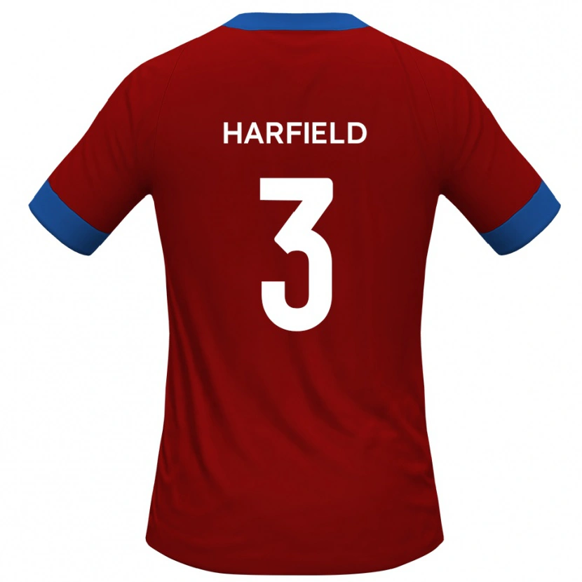 Danxen Women Ollie Harfield #3 Red Blue Home Jersey 2025/26 T-Shirt
