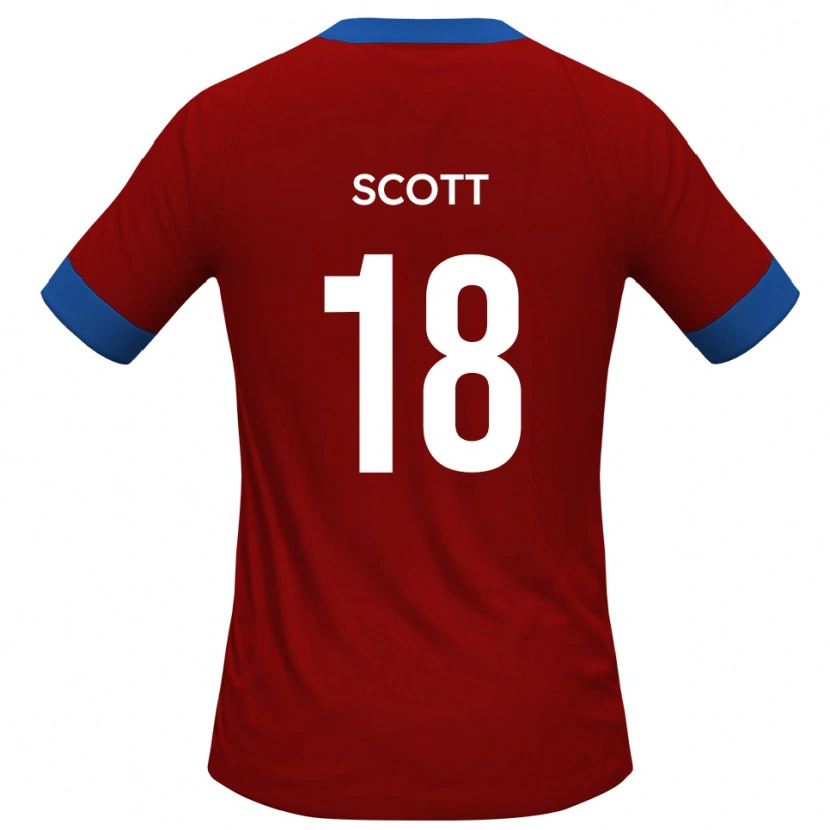 Danxen Women Oliver Scott #18 Red Blue Home Jersey 2025/26 T-Shirt