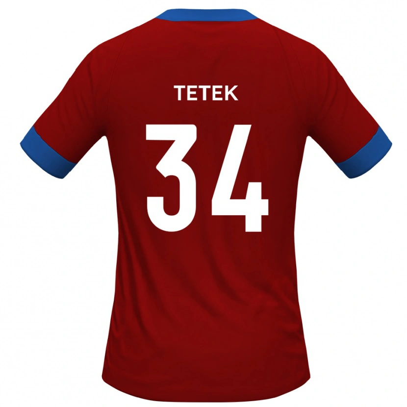 Danxen Women Dejan Tetek #34 Red Blue Home Jersey 2025/26 T-Shirt
