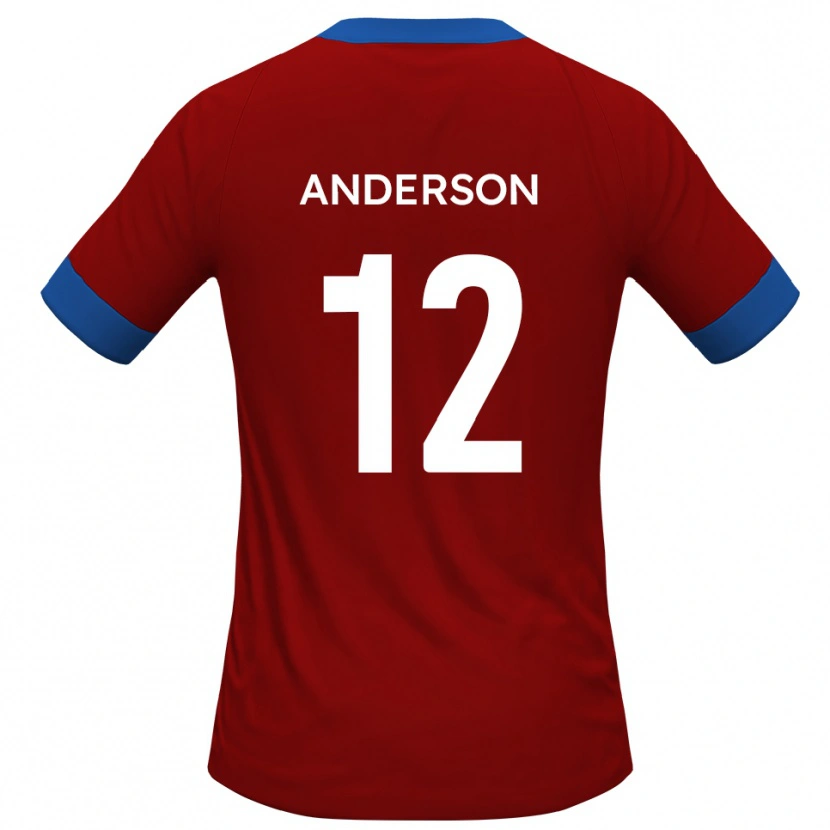Danxen Women Keane Anderson #12 Red Blue Home Jersey 2025/26 T-Shirt