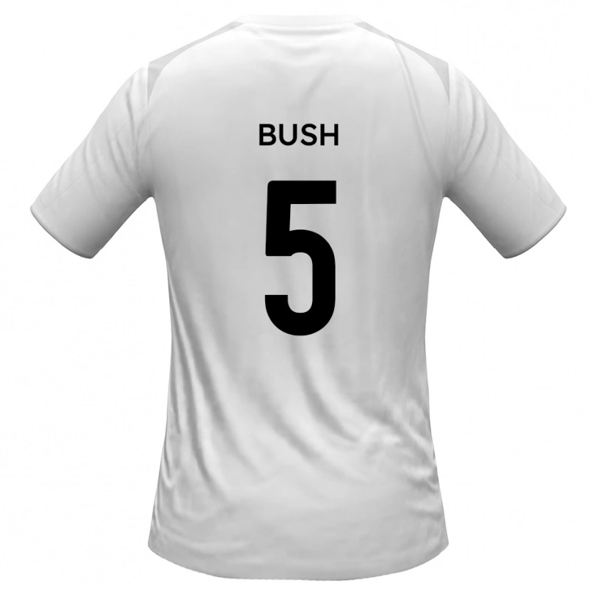 Danxen Women Chris Bush #5 White Gray Home Jersey 2025/26 T-Shirt