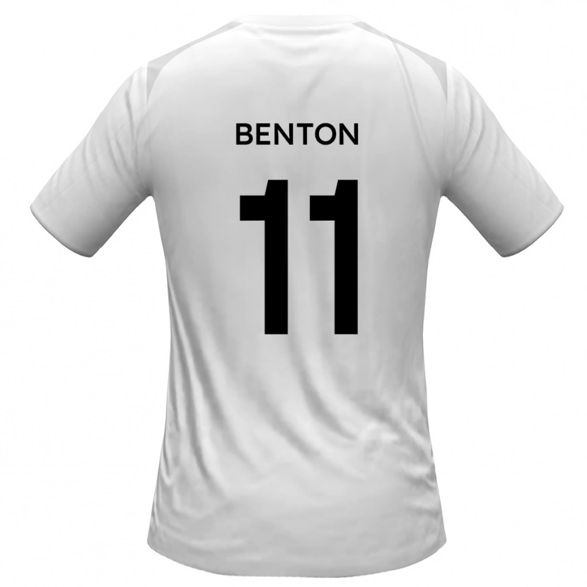Danxen Women Jon Benton #11 White Gray Home Jersey 2025/26 T-Shirt