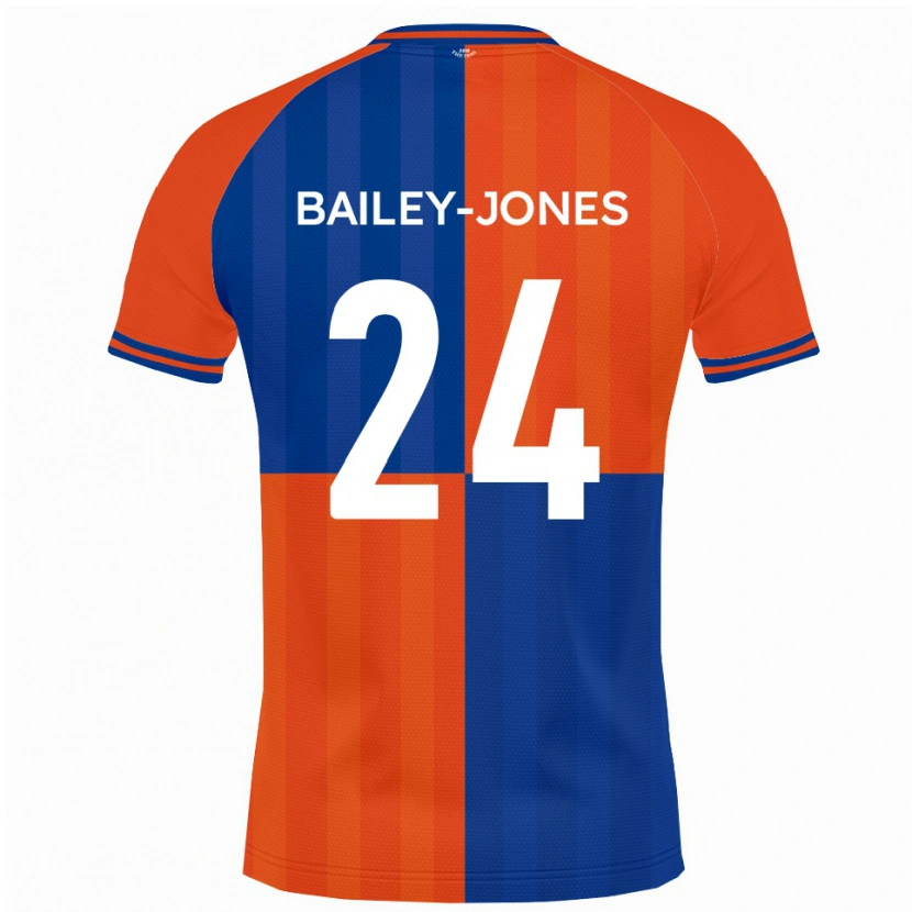 Danxen Women William Bailey-Jones #24 Orange Royal Blue Home Jersey 2025/26 T-Shirt