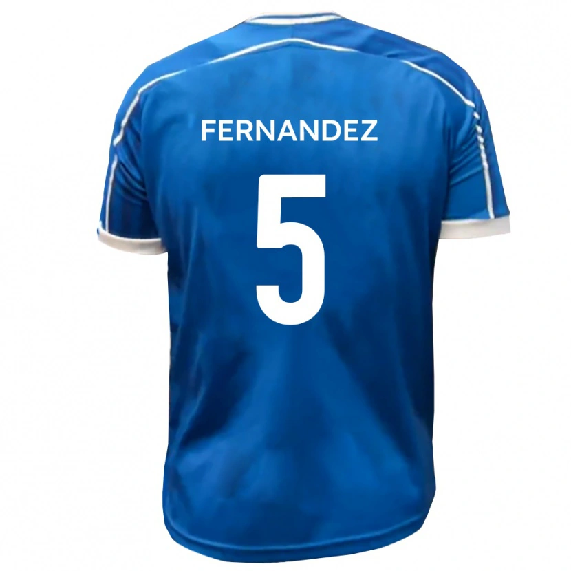 Danxen Women Luis Fernandez #5 Blue White Home Jersey 2025/26 T-Shirt