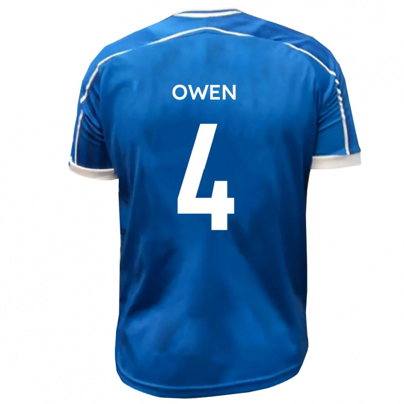 Danxen Women Nathaniel Owen #4 Blue White Home Jersey 2025/26 T-Shirt