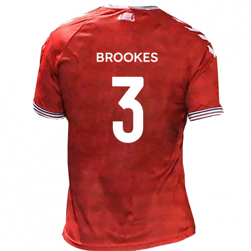 Danxen Women Ben Brookes #3 Red White Home Jersey 2025/26 T-Shirt