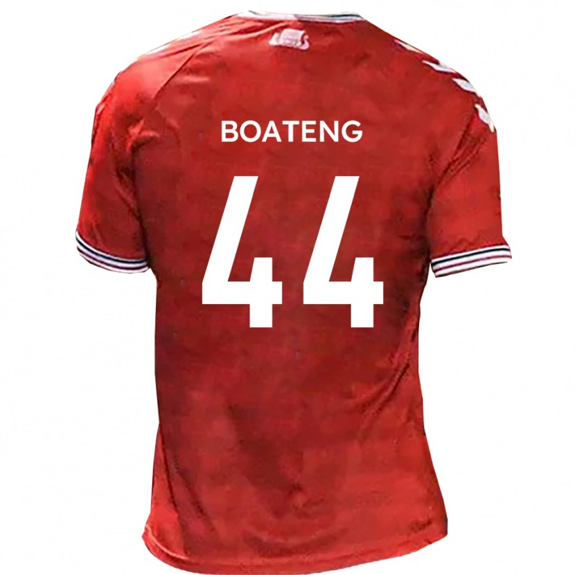 Danxen Women Hiram Boateng #44 Red White Home Jersey 2025/26 T-Shirt