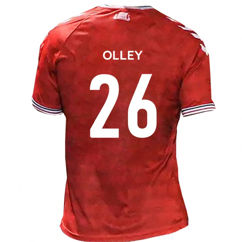 Danxen Women Greg Olley #26 Red White Home Jersey 2025/26 T-Shirt