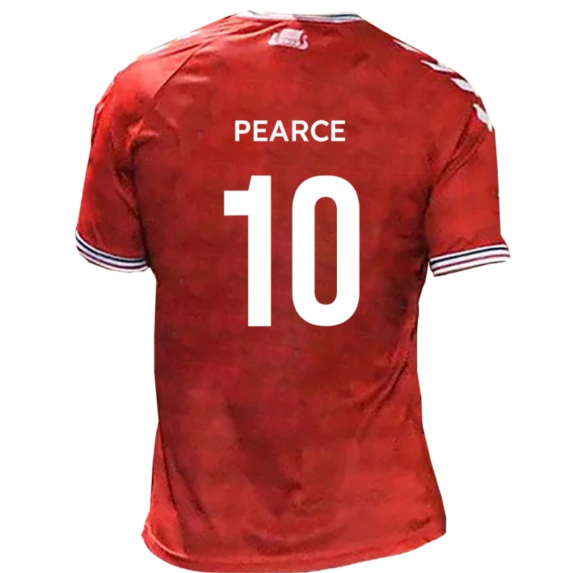 Danxen Women Ollie Pearce #10 Red White Home Jersey 2025/26 T-Shirt