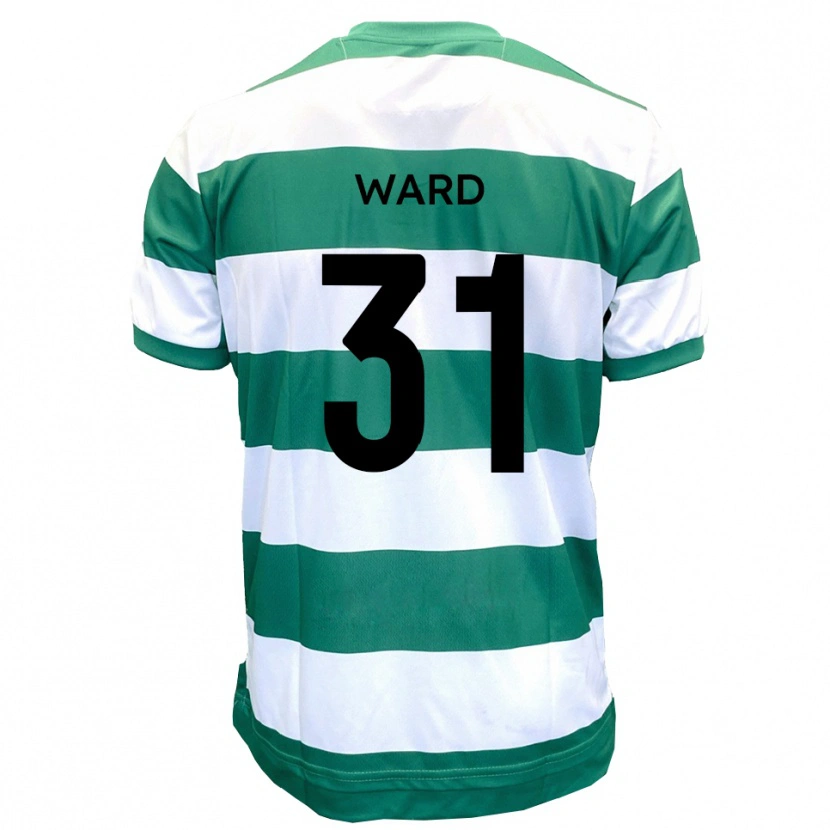 Danxen Women Jed Ward #31 Green White Home Jersey 2025/26 T-Shirt