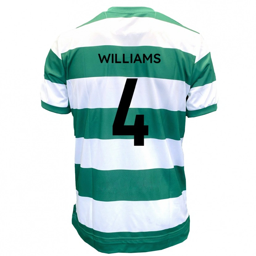 Danxen Women Morgan Williams #4 Green White Home Jersey 2025/26 T-Shirt