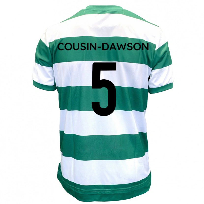 Danxen Women Finn Cousin-Dawson #5 Green White Home Jersey 2025/26 T-Shirt