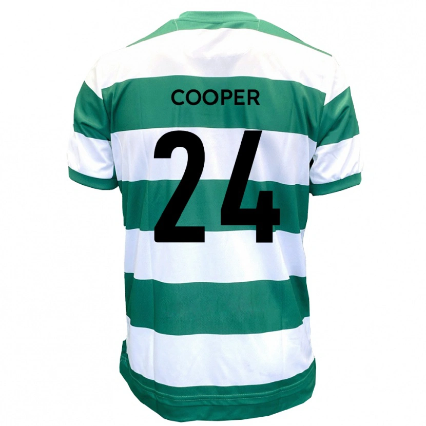 Danxen Women Charlie Cooper #24 Green White Home Jersey 2025/26 T-Shirt