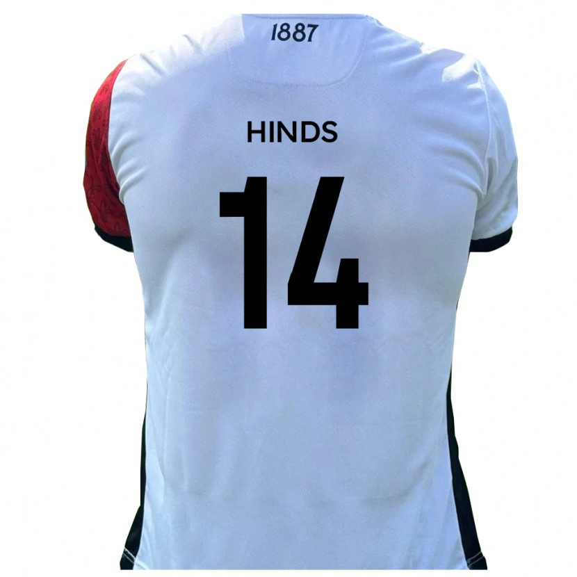 Danxen Women Tariq Hinds #14 Red White Home Jersey 2025/26 T-Shirt