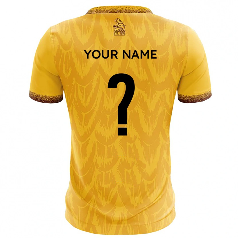 Danxen Women Your Name #0 Yellow Brown Home Jersey 2025/26 T-Shirt