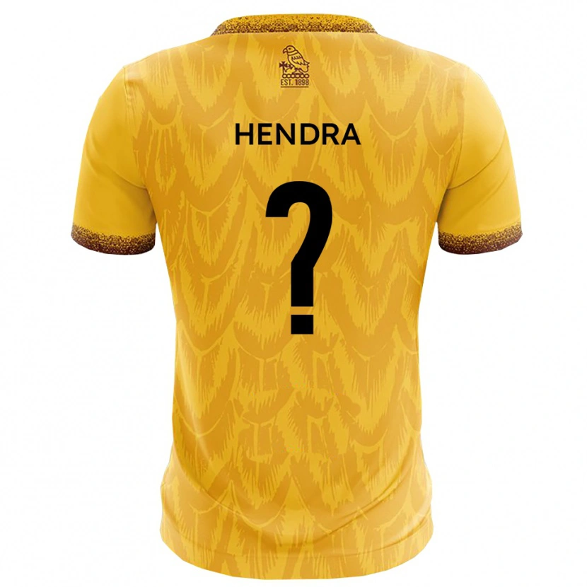 Danxen Women Amber Hendra #0 Yellow Brown Home Jersey 2025/26 T-Shirt