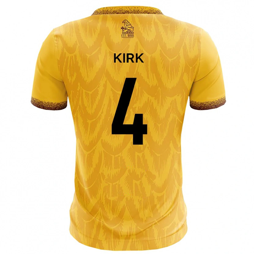 Danxen Women Alex Kirk #4 Yellow Brown Home Jersey 2025/26 T-Shirt