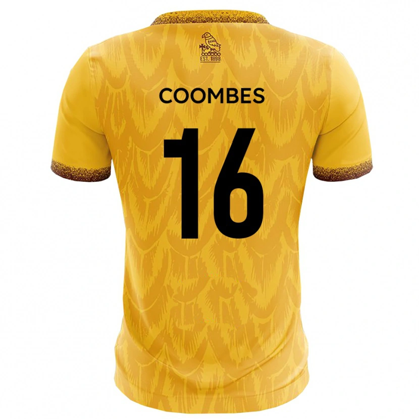 Danxen Women Jay Coombes #16 Yellow Brown Home Jersey 2025/26 T-Shirt