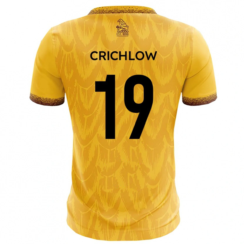 Danxen Women Kane Crichlow #19 Yellow Brown Home Jersey 2025/26 T-Shirt
