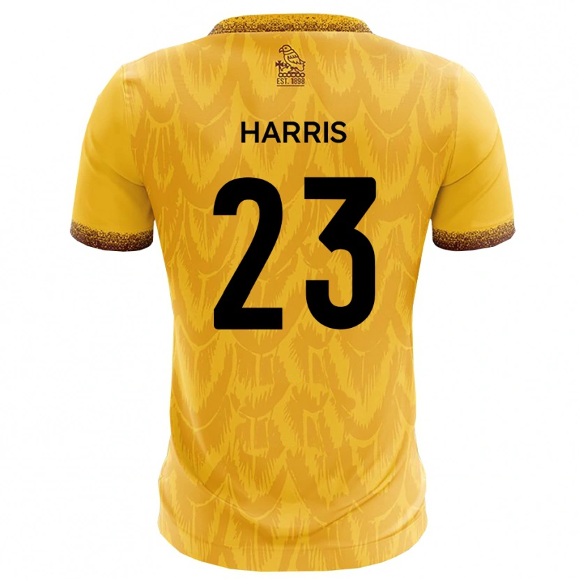 Danxen Women Jayden Harris #23 Yellow Brown Home Jersey 2025/26 T-Shirt