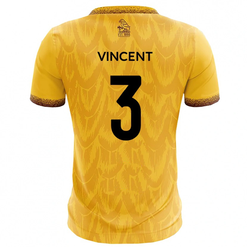 Danxen Women Liam Vincent #3 Yellow Brown Home Jersey 2025/26 T-Shirt