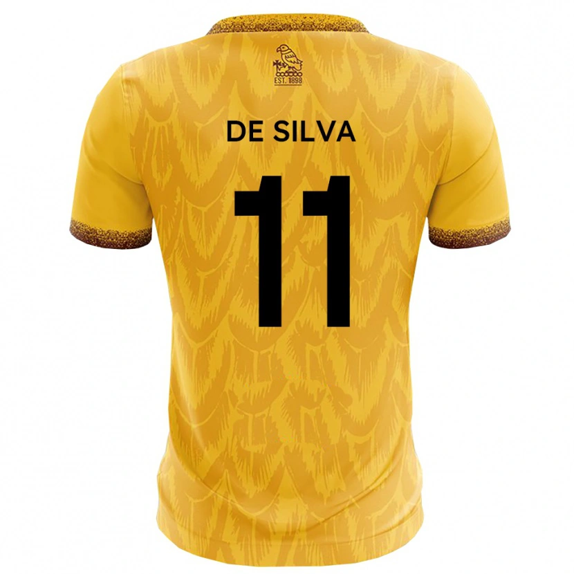 Danxen Women Dillon De Silva #11 Yellow Brown Home Jersey 2025/26 T-Shirt
