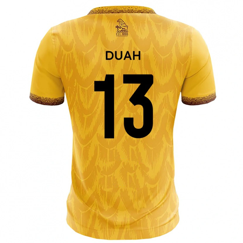 Danxen Women Enos Duah #13 Yellow Brown Home Jersey 2025/26 T-Shirt