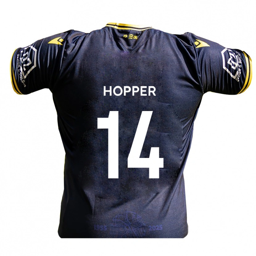 Danxen Women Tom Hopper #14 Navy Yellow Home Jersey 2025/26 T-Shirt