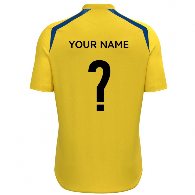Danxen Women Your Name #0 Yellow Blue Home Jersey 2025/26 T-Shirt