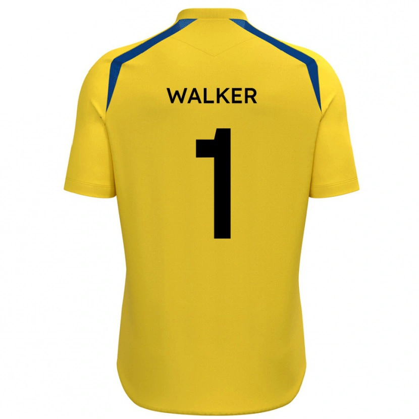 Danxen Women Laurie Walker #1 Yellow Blue Home Jersey 2025/26 T-Shirt