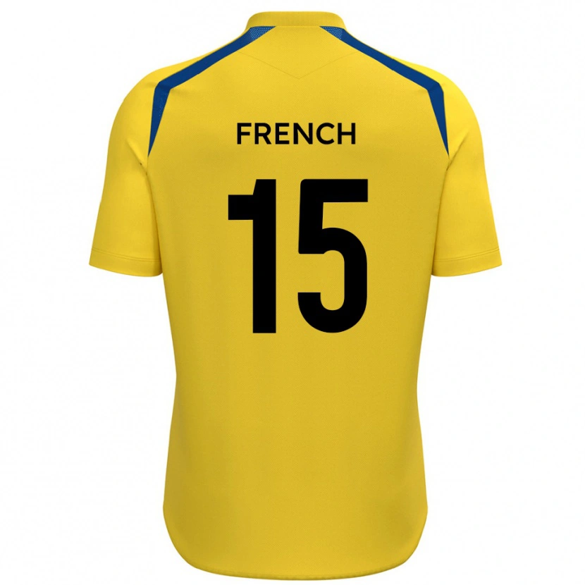 Danxen Women Tyler French #15 Yellow Blue Home Jersey 2025/26 T-Shirt