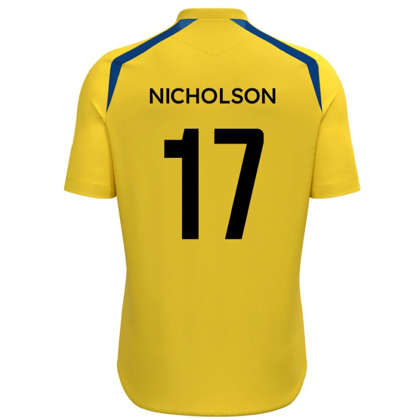 Danxen Women Brad Nicholson #17 Yellow Blue Home Jersey 2025/26 T-Shirt