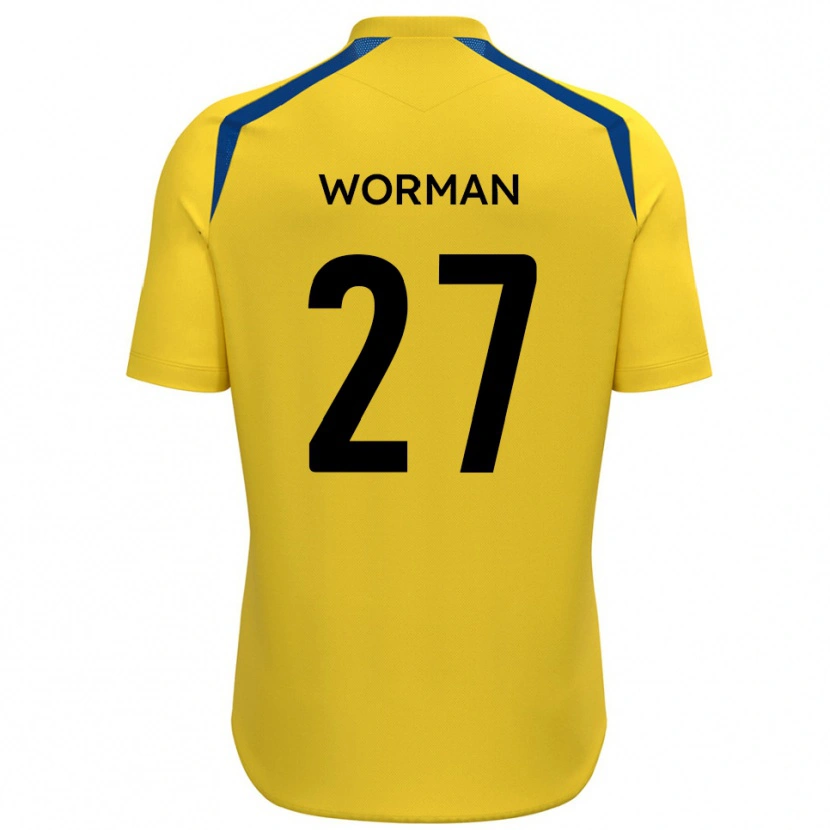 Danxen Women Ben Worman #27 Yellow Blue Home Jersey 2025/26 T-Shirt