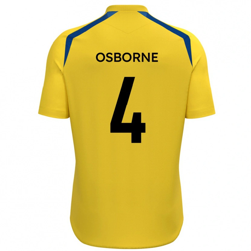 Danxen Women Jamey Osborne #4 Yellow Blue Home Jersey 2025/26 T-Shirt