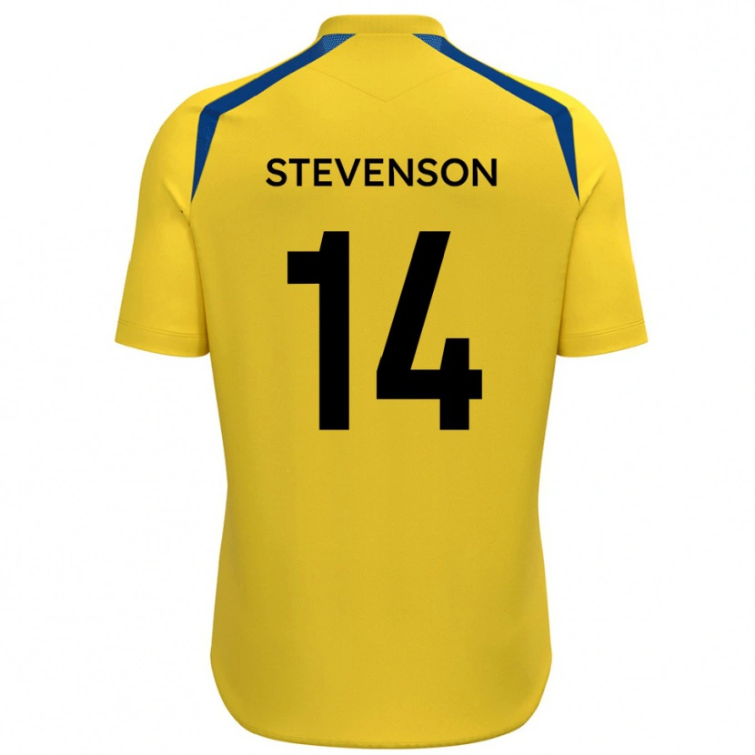 Danxen Women Bradley Stevenson #14 Yellow Blue Home Jersey 2025/26 T-Shirt