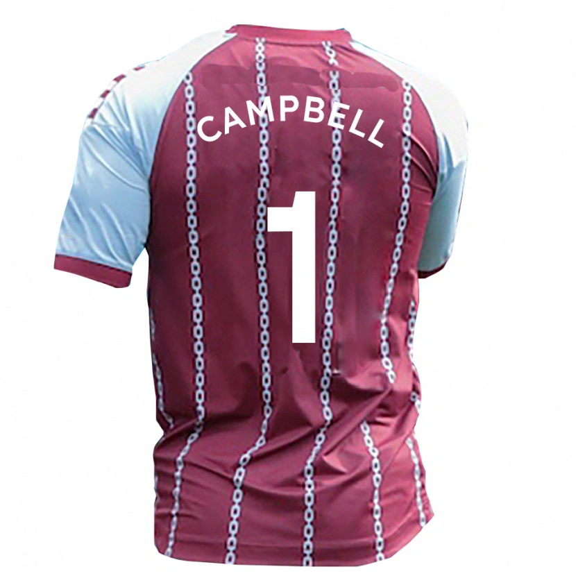 Danxen Women Maison Campbell #1 Sky Blue Rust Red Home Jersey 2025/26 T-Shirt