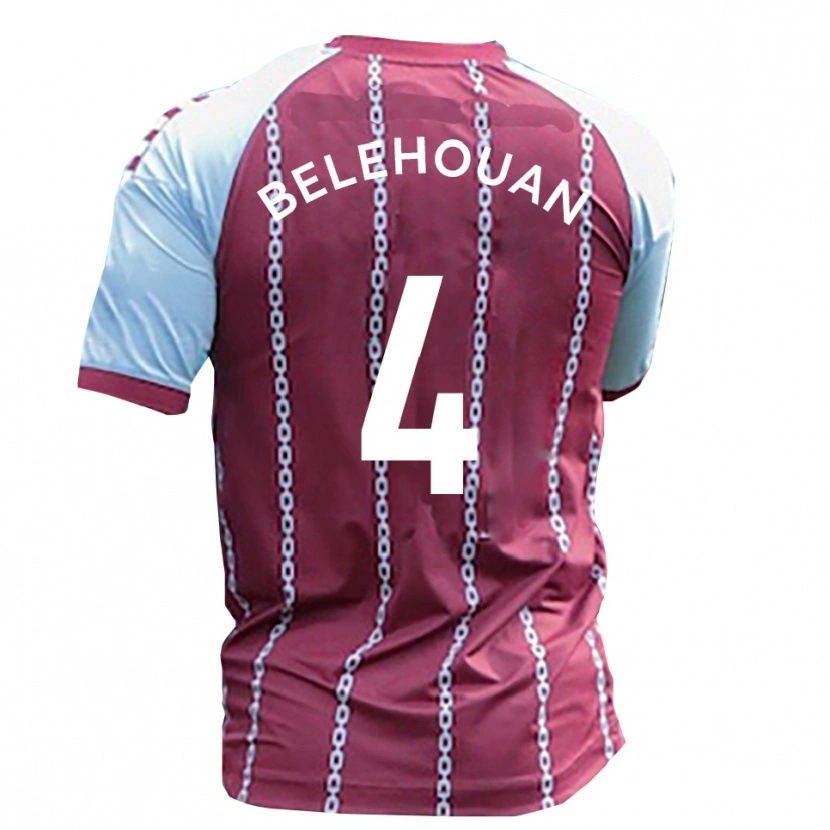 Danxen Women Jean Belehouan #4 Sky Blue Rust Red Home Jersey 2025/26 T-Shirt