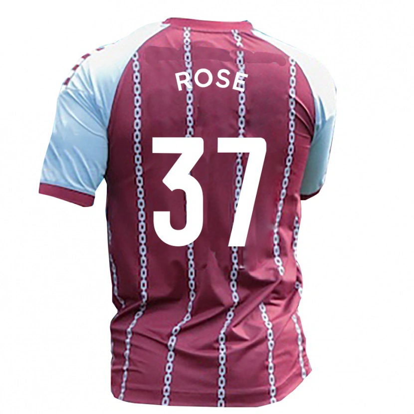 Danxen Women Oliver Rose #37 Sky Blue Rust Red Home Jersey 2025/26 T-Shirt
