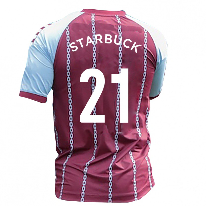 Danxen Women Joe Starbuck #21 Sky Blue Rust Red Home Jersey 2025/26 T-Shirt