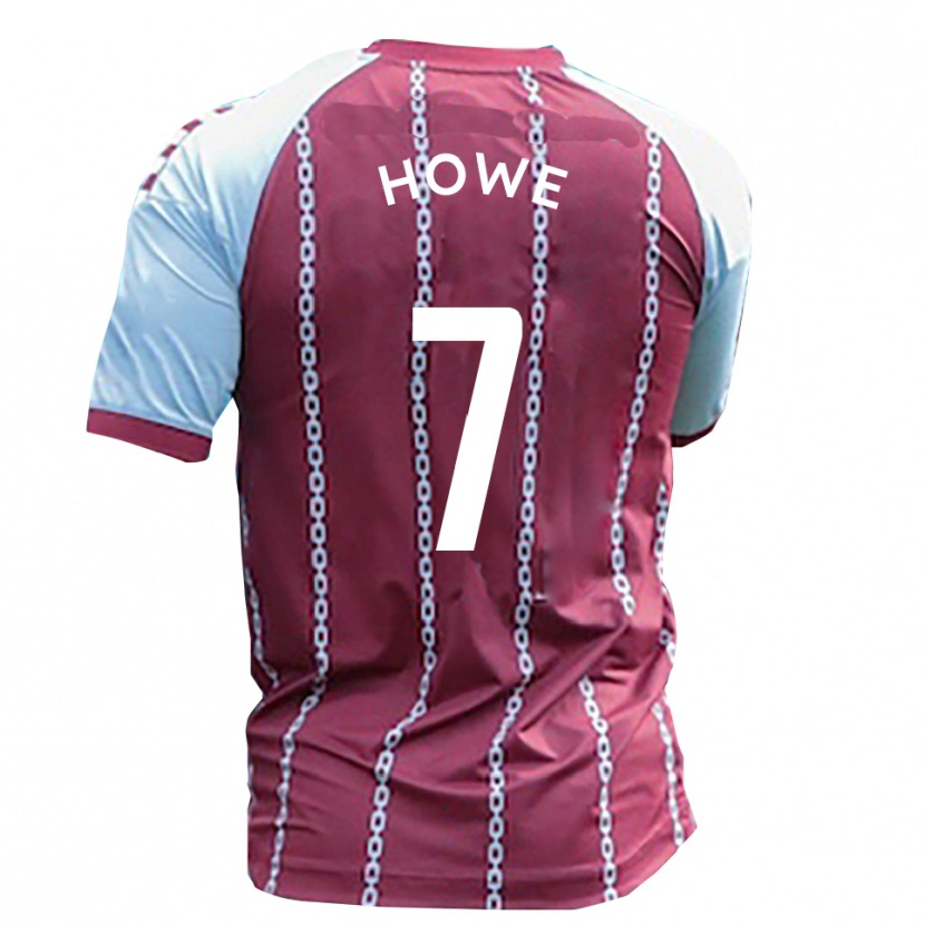 Danxen Women Declan Howe #7 Sky Blue Rust Red Home Jersey 2025/26 T-Shirt