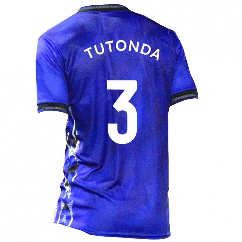 Danxen Women David Tutonda #3 Blue White Home Jersey 2025/26 T-Shirt