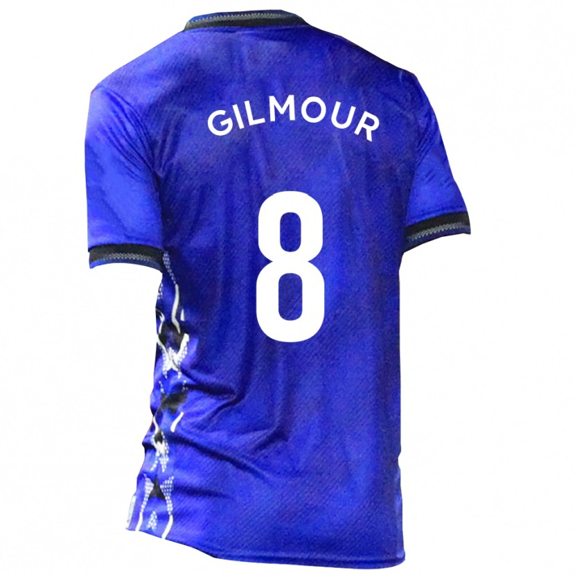 Danxen Women Harvey Gilmour #8 Blue White Home Jersey 2025/26 T-Shirt