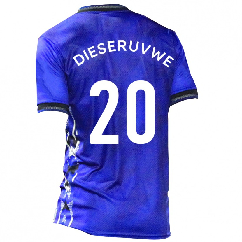 Danxen Women Emmanuel Dieseruvwe #20 Blue White Home Jersey 2025/26 T-Shirt