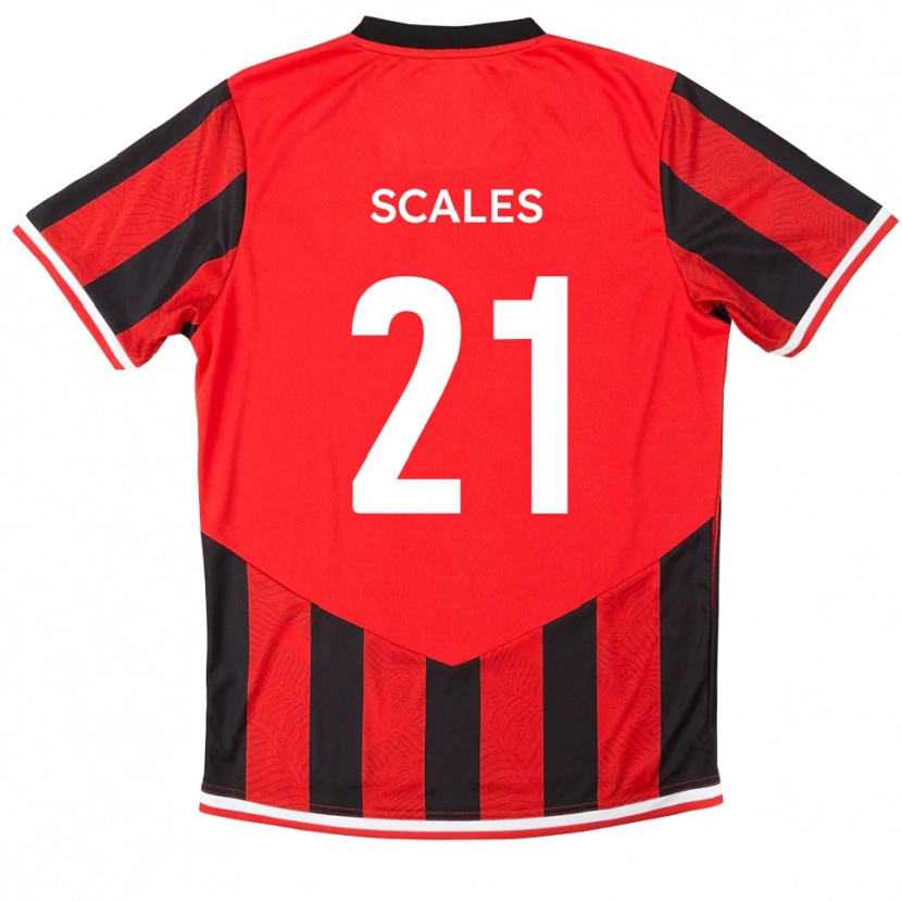 Danxen Women Alfie Scales #21 Red Black Home Jersey 2025/26 T-Shirt
