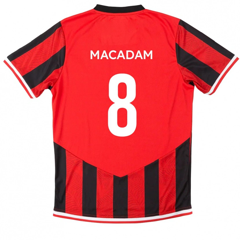 Danxen Women Harvey Macadam #8 Red Black Home Jersey 2025/26 T-Shirt