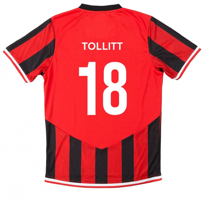 Danxen Women Ben Tollitt #18 Red Black Home Jersey 2025/26 T-Shirt