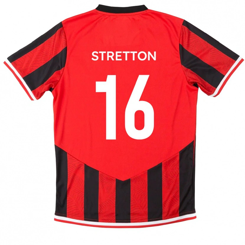 Danxen Women Jack Stretton #16 Red Black Home Jersey 2025/26 T-Shirt