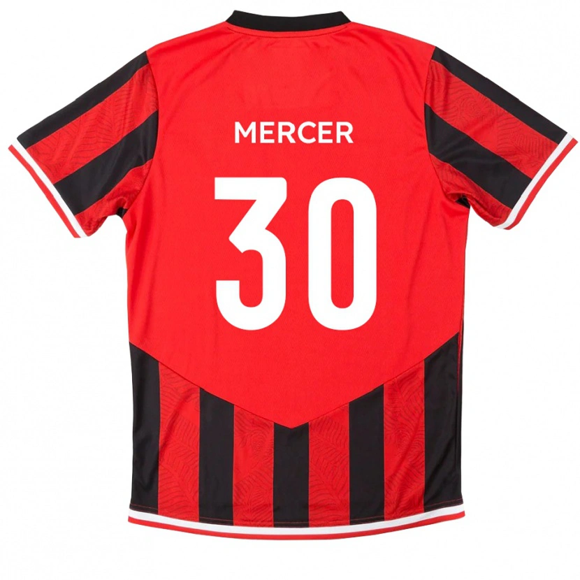 Danxen Women Nathan Mercer #30 Red Black Home Jersey 2025/26 T-Shirt